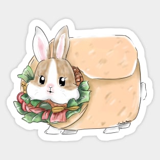 Rabbit and Kebab _ Bunniesmee cute Food Sticker
